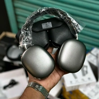 Headphones Max – Master Quality with Popup Window, Best Audio Quality With Travel Case  - Black