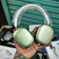 Headphones Max – Master Quality with Popup Window, Best Audio Quality With Travel Case  - Green