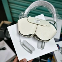 Headphones Max – Master Quality with Popup Window, Best Audio Quality With Travel Case  - White