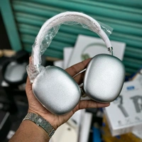 Headphones Max – Master Quality with Popup Window, Best Audio Quality With Travel Case  - White