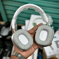 Headphones Max – Master Quality with Popup Window, Best Audio Quality With Travel Case  - White