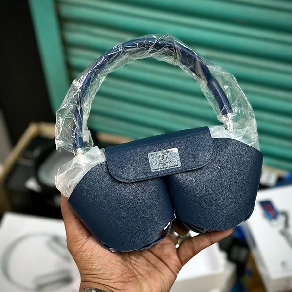 Headphones Max – Master Quality with Popup Window, Best Audio Quality With Travel Case  - Blue