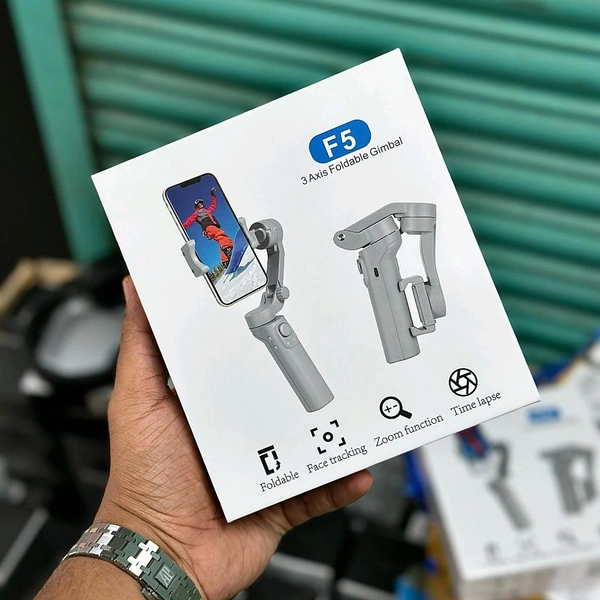 Foldable 3-Axis Gimbal Stabilizer | Advanced Gyroscope | Shake-Free Footage | Object Tracking | Panoramic, Time-Lapse & Slow-Motion | 2500mAh Battery | Ideal for Vlogging & Travel - Prepaid Orders Only Accepted!