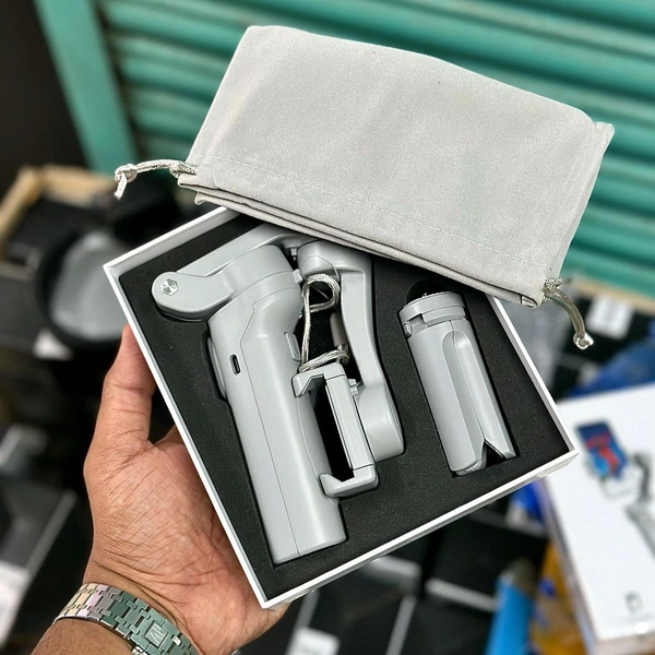 Foldable 3-Axis Gimbal Stabilizer | Advanced Gyroscope | Shake-Free Footage | Object Tracking | Panoramic, Time-Lapse & Slow-Motion | 2500mAh Battery | Ideal for Vlogging & Travel - Prepaid Orders Only Accepted!