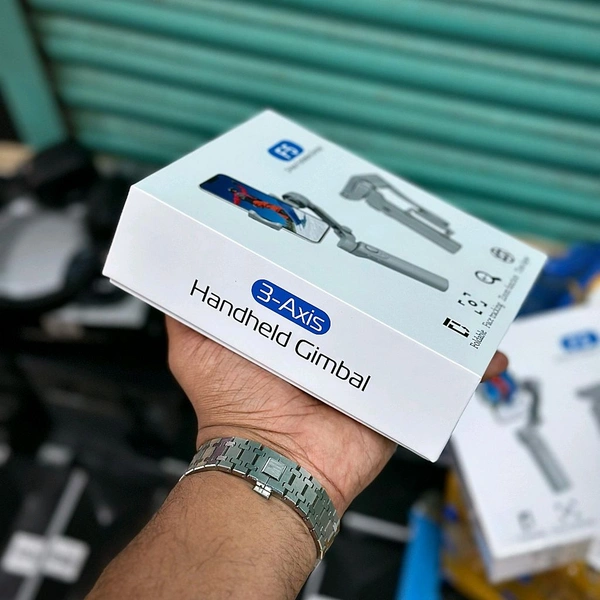 Foldable 3-Axis Gimbal Stabilizer | Advanced Gyroscope | Shake-Free Footage | Object Tracking | Panoramic, Time-Lapse & Slow-Motion | 2500mAh Battery | Ideal for Vlogging & Travel - Prepaid Orders Only Accepted!