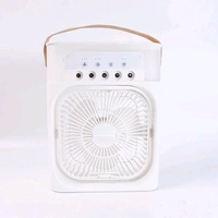 Portable Air Conditioner Fan 7 Color Changing Light Personal Air Cooler Desk Cooling Fan (Big / 1 Pc)