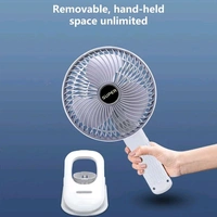 Multifunctional USB Desk Fan Low Noise Personal For Hiking Home Office Clipped Fan (1 Pc / With Brown Box) Plug & Play Fan 