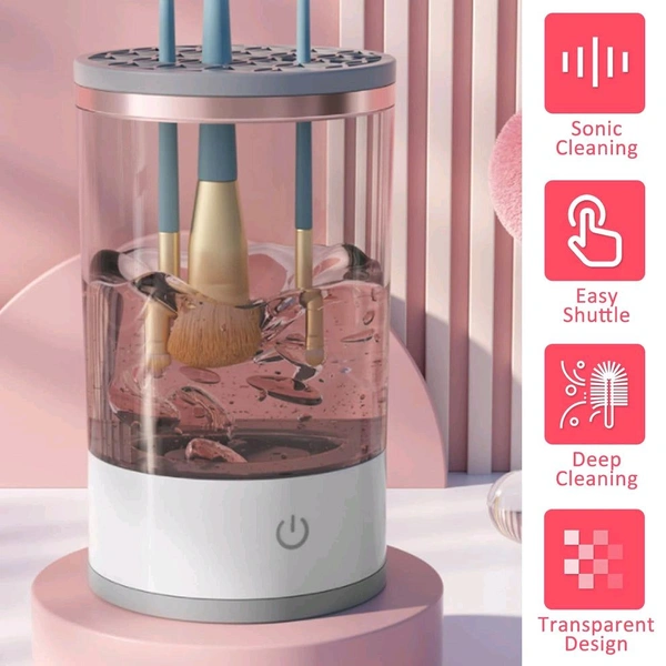 Automatic Makeup Brush Cleaner Fast Electric Brush Cleaner Hand Free Machine Super Clean Brush Washer & Brushes Organizer Tool (1 Pc)