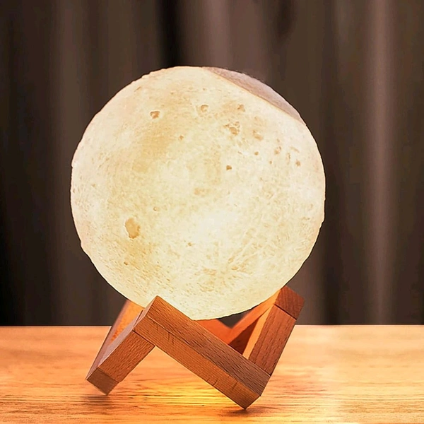 2 in 1 LED Printed Moon Lamp & Aroma Diffuser Aromatherapy USB Air Humidifier 3D Moon Lamp, Air Humidifier Home, Portable USB LED Moon Lamp, 3D Illusion Lamp, Home Decor, Birthday and Christmas Gifts for Girls, Women, Men (1 Pc)