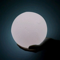 Moon Night Lamp with Plastic Stand Night Lamp for Bedroom