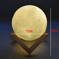Moon Light / Lamp Color Changing Sensor Touch Crystal Ball Night RGM Lamp with Stand
