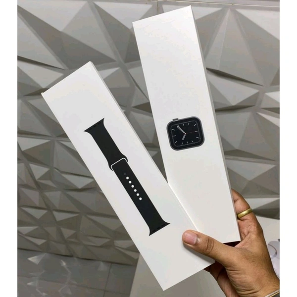 New Series 8 45mm Smartwatch For Men Women With Wireless Answer/Make Calls, 2.06 Inch Curved AMOLED Screen, Sports Modes Fitness Tracker, Find Phone, Weather, Customized Watch Face, Water Reminder, Camera Control Compatible With Android And IOS