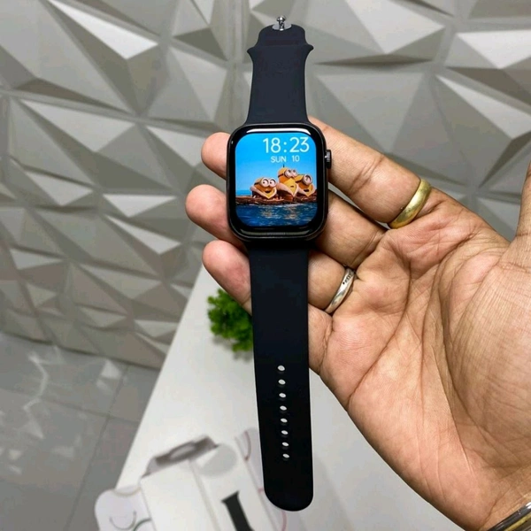 New Series 8 45mm Smartwatch For Men Women With Wireless Answer/Make Calls, 2.06 Inch Curved AMOLED Screen, Sports Modes Fitness Tracker, Find Phone, Weather, Customized Watch Face, Water Reminder, Camera Control Compatible With Android And IOS