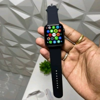 New Series 8 45mm Smartwatch For Men Women With Wireless Answer/Make Calls, 2.06 Inch Curved AMOLED Screen, Sports Modes Fitness Tracker, Find Phone, Weather, Customized Watch Face, Water Reminder, Camera Control Compatible With Android And IOS