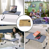 Multi-Purpose Laptop Desk for Study and Reading with Foldable, Cupholder & Drawer Non-Slip Legs Reading Table Tray, Laptop Table, Laptop Stands, Laptop Desk, Foldable Study Laptop Table