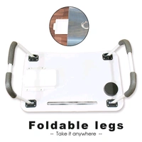Multi-Purpose Laptop Desk for Study and Reading with Foldable, Cupholder & Drawer Non-Slip Legs Reading Table Tray, Laptop Table, Laptop Stands, Laptop Desk, Foldable Study Laptop Table