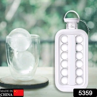 Ice Tray, Foldable Ice Cube Molds with Lid,2-in-1 Ice Box, Ice Cube Speeder, Ice Ball Maker, Ice Cube Making Bottle,14-Ice Balls, For outing camping hiking