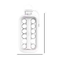Ice Tray, Foldable Ice Cube Molds with Lid,2-in-1 Ice Box, Ice Cube Speeder, Ice Ball Maker, Ice Cube Making Bottle,14-Ice Balls, For outing camping hiking