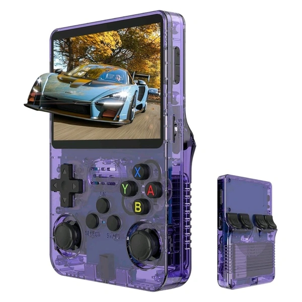 New R36S Retro Handheld Video Game Console 3.5 inch Retro Handheld Video Games Consoles Built-in Rechargeable Battery Portable Style Preinstalled Hand Held Game Consoles (Multicolour) - Prepaid Orders Only Accepted