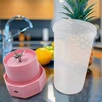 Portable Multifunctional Electric Juicer Cup, USB Juice Maker 6 blade Blender Grinder Mixer, USB Rechargeable Mini Juicer Cup - (350 ML)