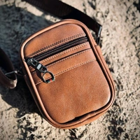 Premium Leather Crossbody Sling Bag – Compact, Stylish & Multi-Pocket Design for Everyday Use - SRB1