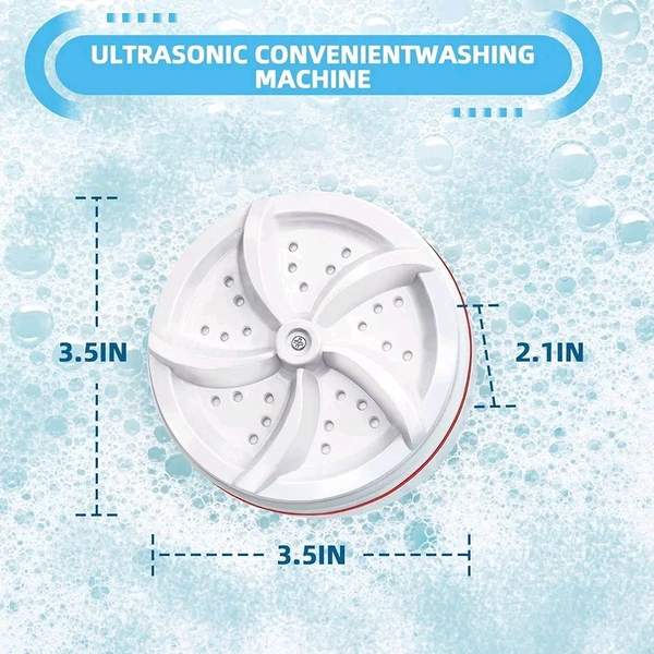Mini Washing Machine Turbine Washing Machine Door Hinge Lightweight Turbo Washer with USB Cable For Home, Camping, College, Rooms Use