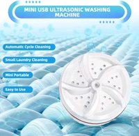 Mini Washing Machine Turbine Washing Machine Door Hinge Lightweight Turbo Washer with USB Cable For Home, Camping, College, Rooms Use