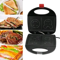 Electric Panini Maker, Double Sided Heating 750W Electric Sandwich Maker 3 in 1 for Apartment for RV Travel, EU Plug (1 Pc)
