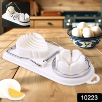 Egg Slicer, Egg Cutter, Egg Slicer for Hard Boiled Eggs Quickly and Effectively, 2 in 1 Stainless Steel Egg Slicer (1 Pc)
