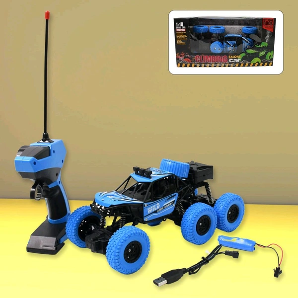 Rock Climber Car, 8 Wheels Climbing Car, Off-Road, Motion Climbing, 1:18 Scale, Crawling Remote Control Rock Climber High Speed Monster Racing Car for 3+ Ages Kids