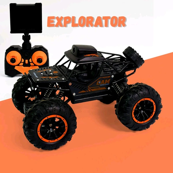 Remote Control Car with Camera Off-Road Remote Control Truck Monster Trucks for Boys 8-12 Birthday Gift For Kids Adults Gift For Boys And Girls HD Camera Rock Crawler Monster Truck Toy