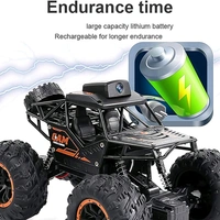 Remote Control Car with Camera Off-Road Remote Control Truck Monster Trucks for Boys 8-12 Birthday Gift For Kids Adults Gift For Boys And Girls HD Camera Rock Crawler Monster Truck Toy