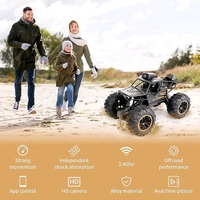 Remote Control Car with Camera Off-Road Remote Control Truck Monster Trucks for Boys 8-12 Birthday Gift For Kids Adults Gift For Boys And Girls HD Camera Rock Crawler Monster Truck Toy