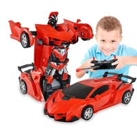 2 In 1 Automatic Robot Converted Remote Control Car With Light Scale 360°Drifting Deformation Robot Car Toy Kids Boys, Robot Convert Unique Toy For Boys
