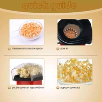 Oil-Free Hot Air Popcorn Maker – Quick, Easy, & Healthy Snack for Home