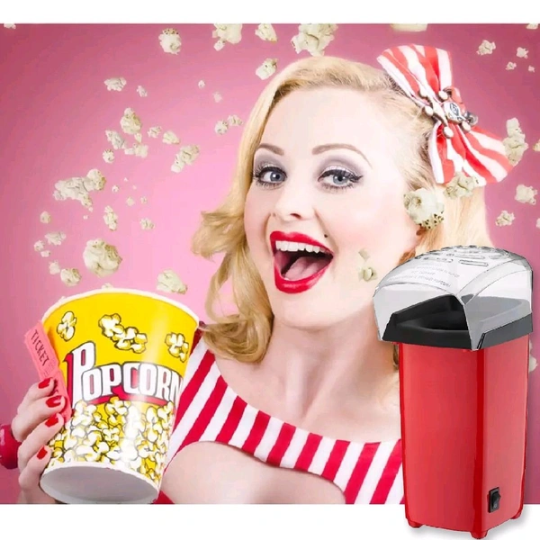 Oil-Free Hot Air Popcorn Maker – Quick, Easy, & Healthy Snack for Home