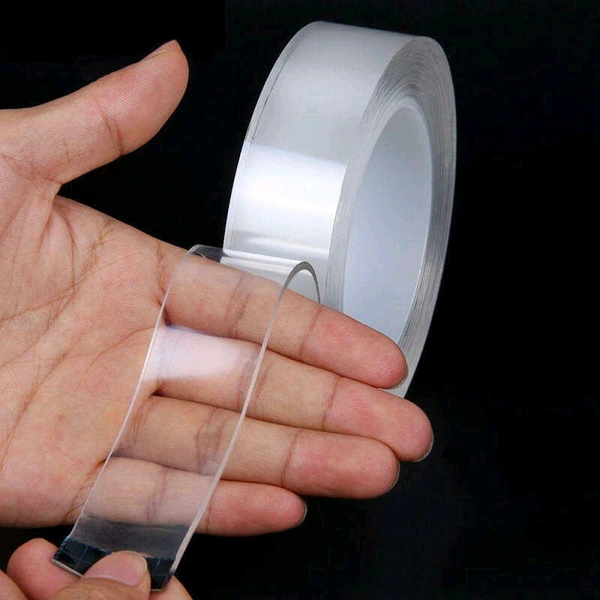 Sticky Double Sided Tape Washable Adhesive Tape Reusable  - 3 Meter