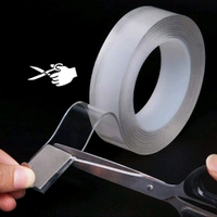 Sticky Double Sided Tape Washable Adhesive Tape Reusable  - 3 Meter