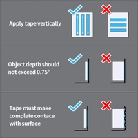 Sticky Double Sided Tape Washable Adhesive Tape Reusable  - 3 Meter