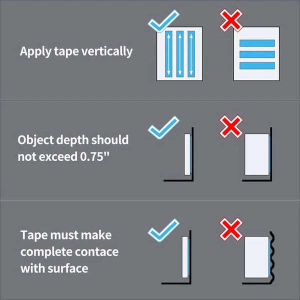Sticky Double Sided Tape Washable Adhesive Tape Reusable  - 3 Meter