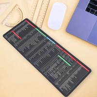 Mat of Shortcut Keyboard Mouse Pad Mat Mouse Pads for Desk Quick Key Super Large Anti-slip Keyboard Pad Desk Accessories Desktop Mouse Pad Office Oversized Big Mouse Pad Rubber