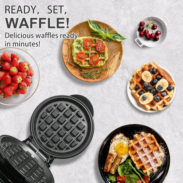 Mini Waffle Maker Machine Waffle Iron Home Appliances Kitchen Gift Easy To Clean, On-Stick Surfaces, Perfect Breakfast, Dessert, Sandwich, Cakes, Other Snacks Machine