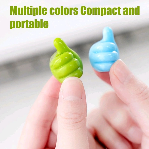 Thumb Cable Clips,Cord Holder Multi-Functional Wall Hooks Cable Organizer Cable Management for Desk Home Office Car Multi Color - Pack Of 20