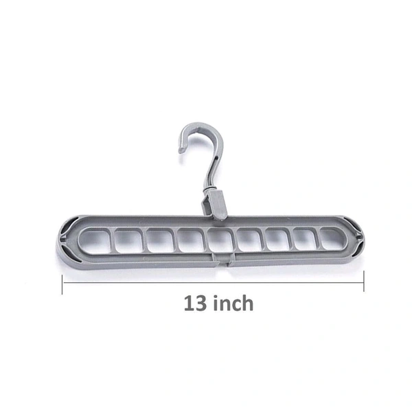 Multifunctional Magic Hangers Nine Holes Hangers Space Saving Clothes Hangers Closet Organizer Hanger - Pack Of 5