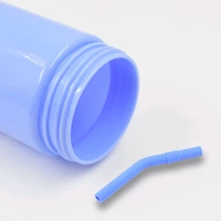 Plastic Water Bottle 3 Different Size Bottle & 1 pc Tumbler With Straw High Quality Water Bottle Plastic Water Bottle BPA-Free & Leak-Proof Cute Design for Kids' School, For Fridge, Office, Sports, School, Gym, Yoga (4 Pc Set)