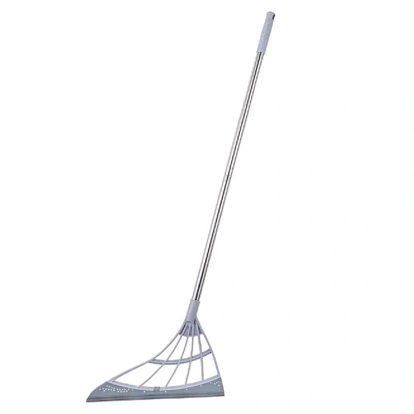 Universal Multifunction Durable Eco-Friendly 2-in-1 Magic Broom Wiping Sweeper TPR Broom with Scraper, Bathroom Wiper Broom