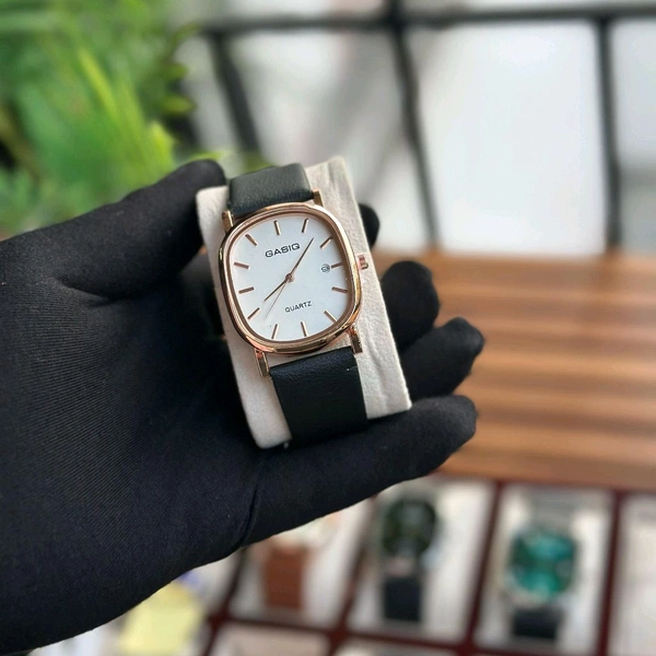 Most Demanded Gasiq Quartz Movement Watch With High Quality Strap Best finishing Body & Case - SRG5