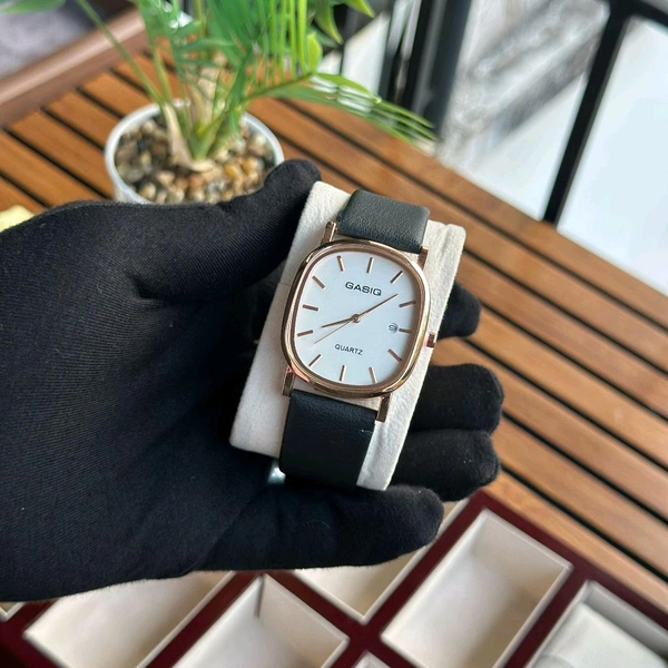 Most Demanded Gasiq Quartz Movement Watch With High Quality Strap Best finishing Body & Case - SRG5