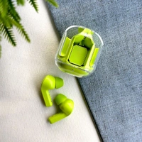 Wireless Bluetooth Earbuds, Stereo in-Ear Headset Earphone, Bluetooth Headphones With Automatic Pair - Neon Green