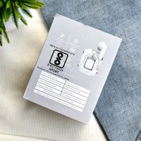 Wireless Bluetooth Earbuds, Stereo in-Ear Headset Earphone, Bluetooth Headphones With Automatic Pair - White